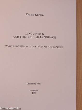 Linguistics and the English Language