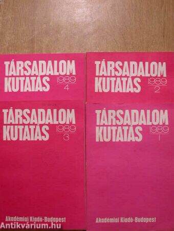 Társadalomkutatás 1989/1-4.