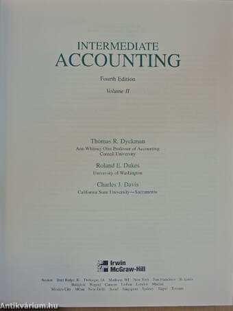 Intermediate Accounting II.