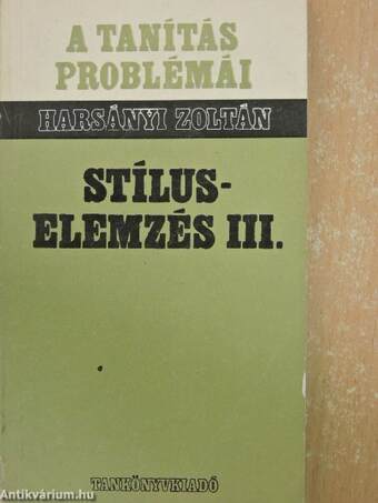 Stíluselemzés III.