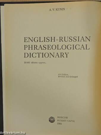 English-Russian Phraseological Dictionary A-Z