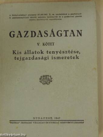 Gazdaságtan V.