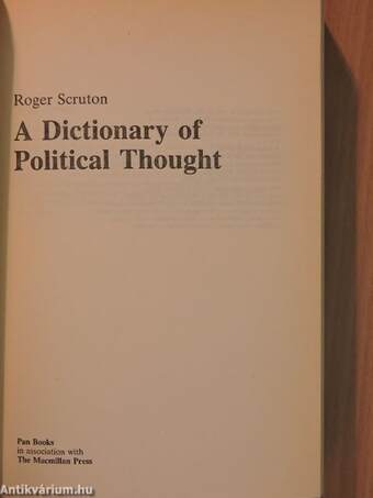 A Dictionary of Political Thought