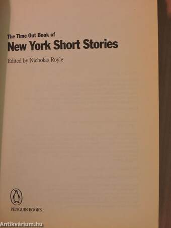 The Time Out Book of New York Short Stories