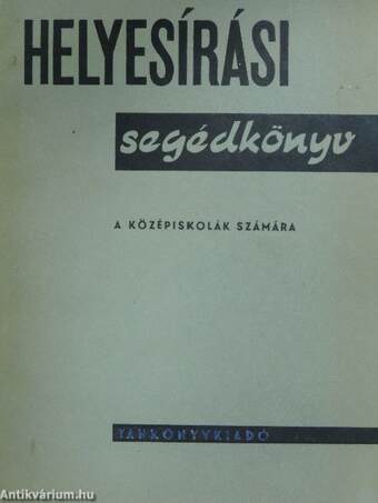 Helyesírási segédkönyv