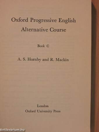 Oxford Progressive English Alternative Course - Book C