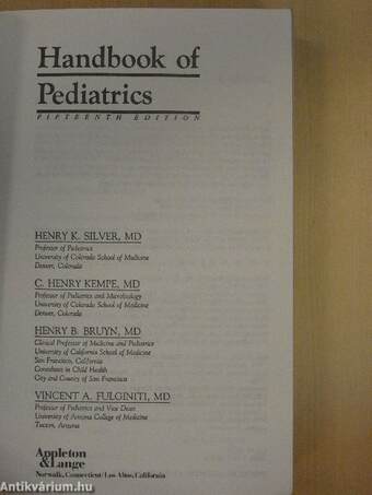 Handbook of Pediatrics