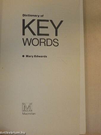 Dictionary of Key Words