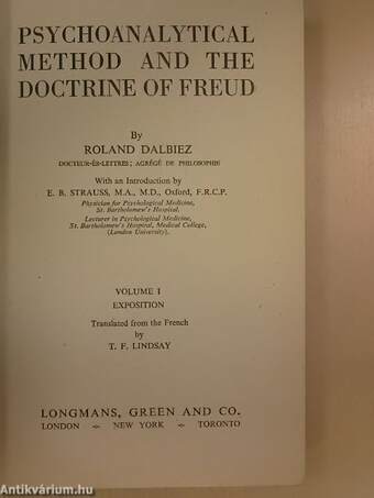 Psychoanalytical Method and the Doctrine of Freud I-II