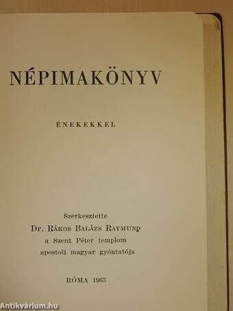 Népimakönyv