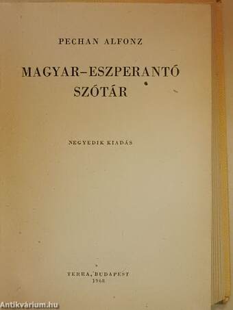 Magyar-eszperantó szótár