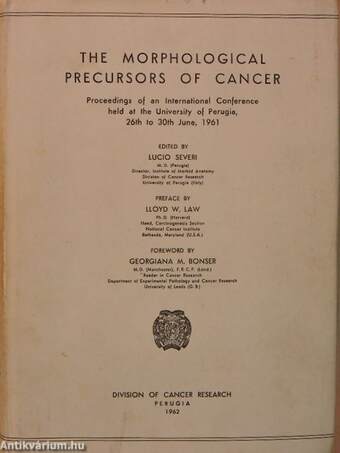 The Morphological Precursors of Cancer