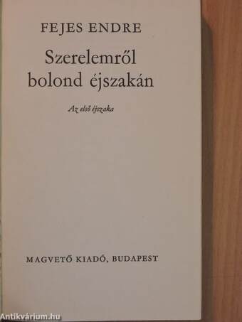 Szerelemről bolond éjszakán