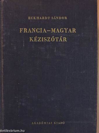 Francia-magyar kéziszótár