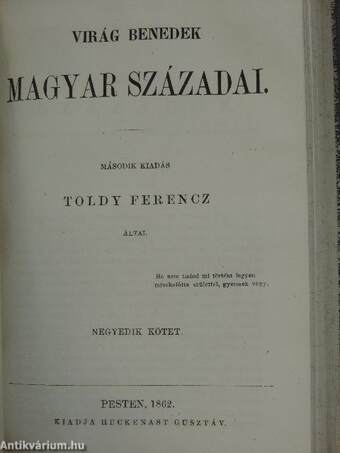 Virág Benedek magyar századai III-IV.