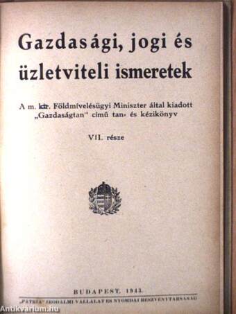 Gazdaságtan III/6-7.