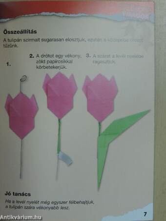 Origami virágok