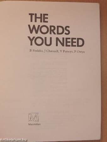 The Words You Need - Student's Book