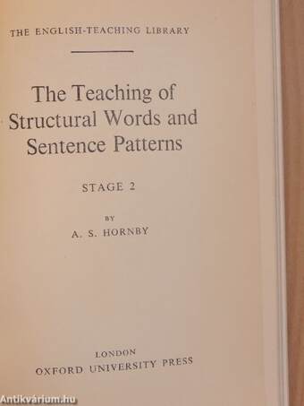 The Teaching of Structural Words and Sentence Patterns 2.