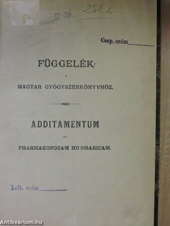 Függelék a Magyar gyógyszerkönyvhöz/Függelék a Magyar gyógyszerkönyv második kiadásához/Általános szabályzat