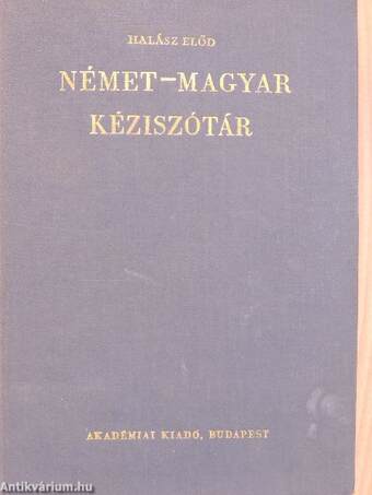 Német-magyar kéziszótár