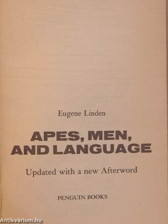 Apes, men, and language