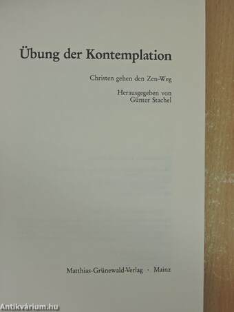 Übung der Kontemplation