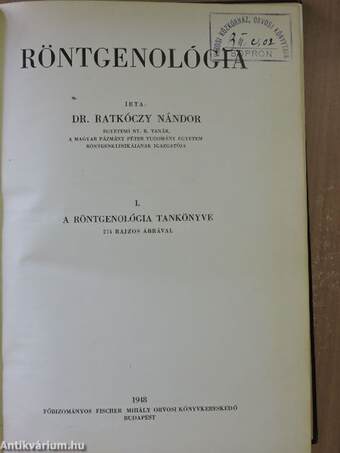 Röntgenológia I-II.