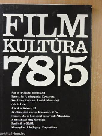 Filmkultúra 1978. szeptember-október