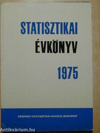 Statisztikai Évkönyv 1975.