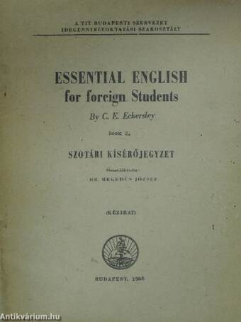 Essential English for Foreign Students 2.