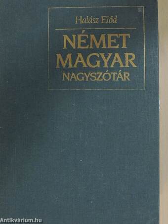 Német-magyar nagyszótár II. (töredék)