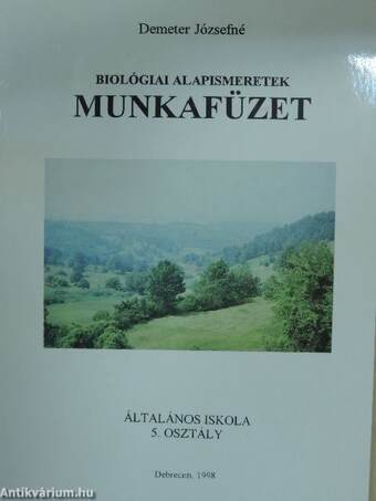 Biológiai alapismeretek munkafüzet