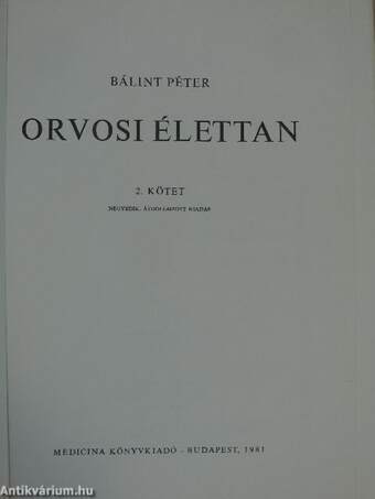 Orvosi élettan II. (töredék)