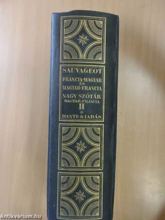 Francia-magyar és magyar-francia nagy kéziszótár II.