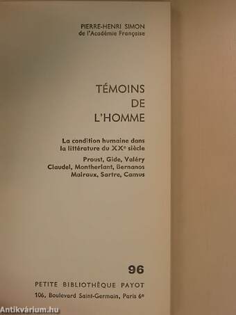 Témoins de L'Homme