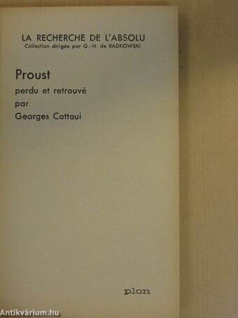 Proust perdu et retrouvé