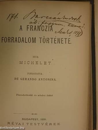 A franczia forradalom története XI-XII.