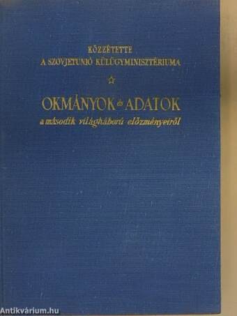 Okmányok és adatok II.