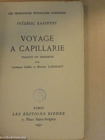 Voyage a Capillarie