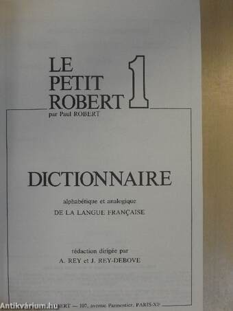 Dictionnaire alphabétique et analogique de la langue francaise 1-2