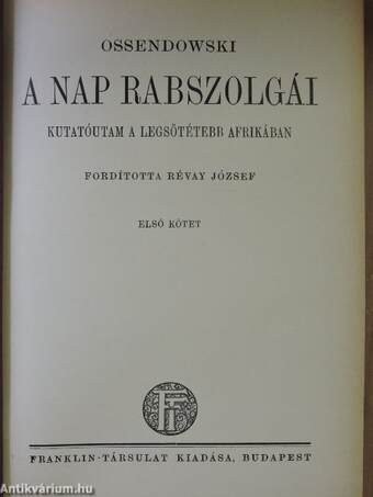 A nap rabszolgái I. (töredék)