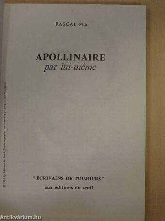 Apollinaire par lui-méme