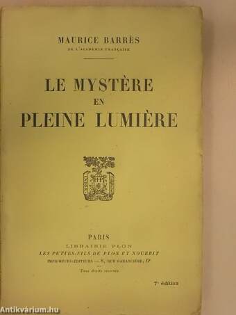 Le Mystére en Pleine Lumiére