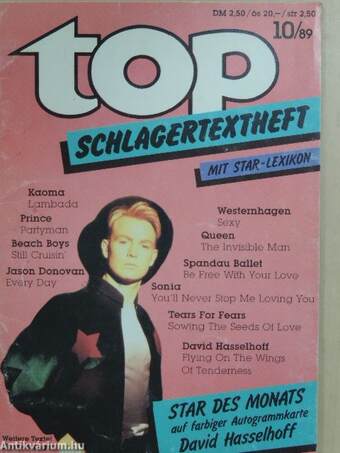 Top Schlagertextheft 10/89