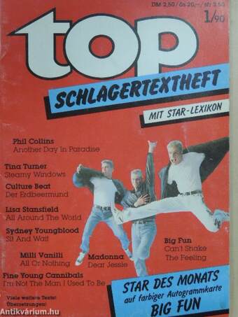 Top Schlagertextheft 1/90