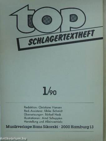 Top Schlagertextheft 1/90