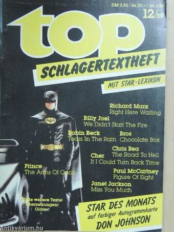 Top Schlagertextheft 12/89