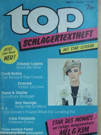 Top Schlagertextheft 7/87