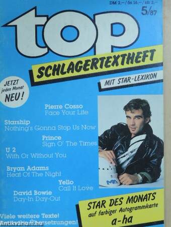 Top Schlagertextheft 5/87